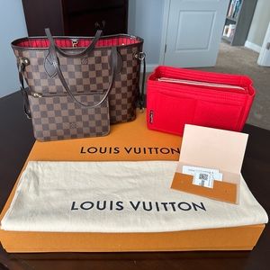 Authentic Louis Vuitton Damier Ebene Neverfull PM
